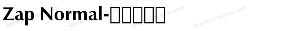 Zap Normal字体转换